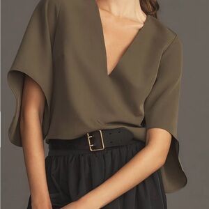 Mare Mare x Anthropologie The Veronica Cape Blouse